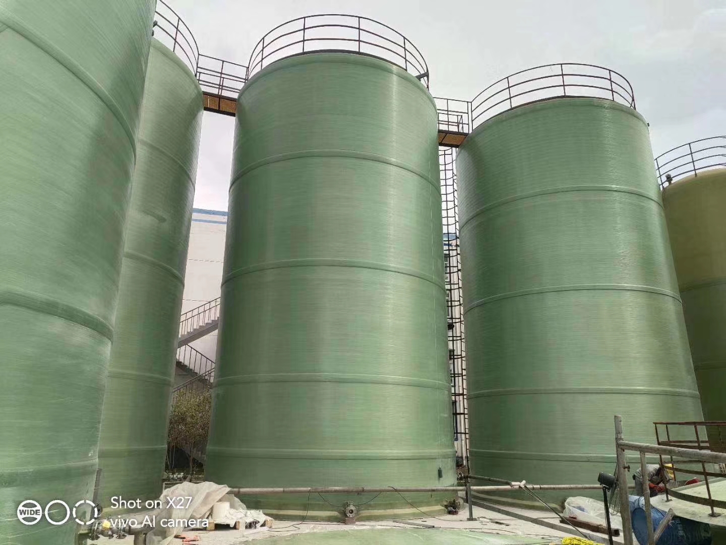 臨夏玻璃鋼次氯酸鈉罐工程施工廠家-加工安裝定做