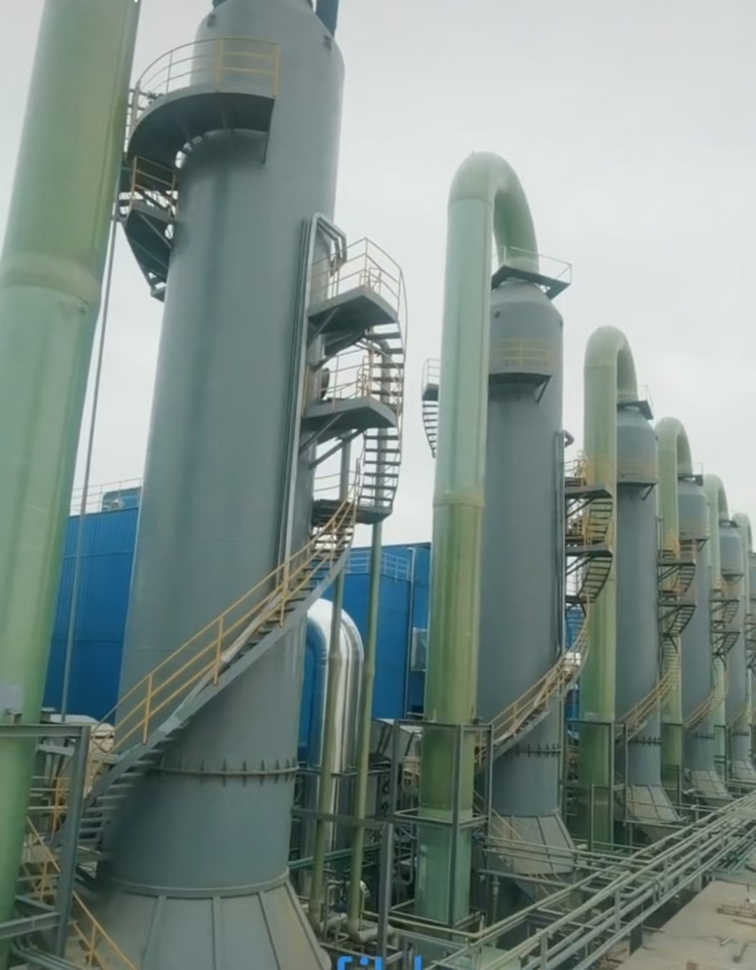 漯河磚窯玻璃鋼脫硫塔工程施工廠家-加工安裝定做